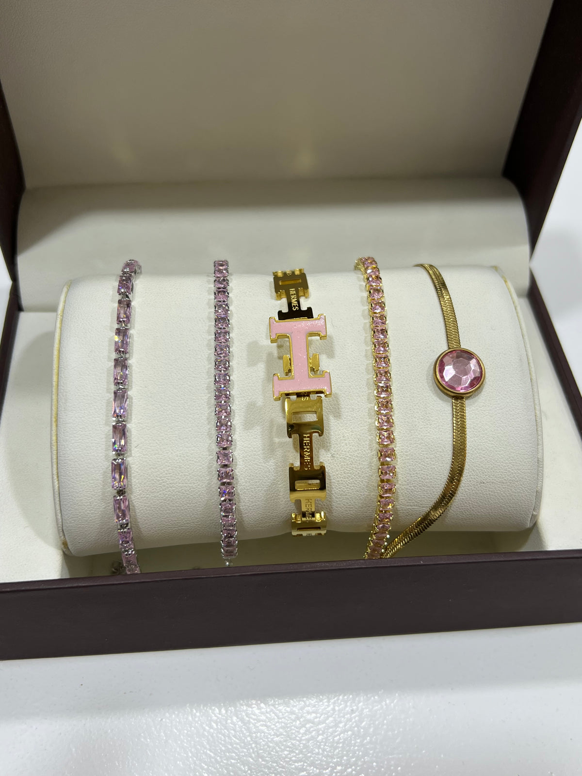 ✨ Bracelets en acier inoxydable – HER✨MES ROSE