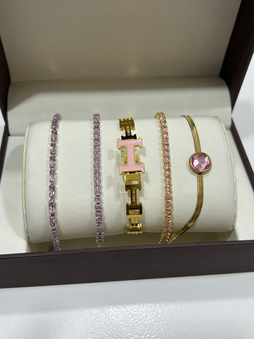 ✨ Bracelets en acier inoxydable – HER✨MES ROSE